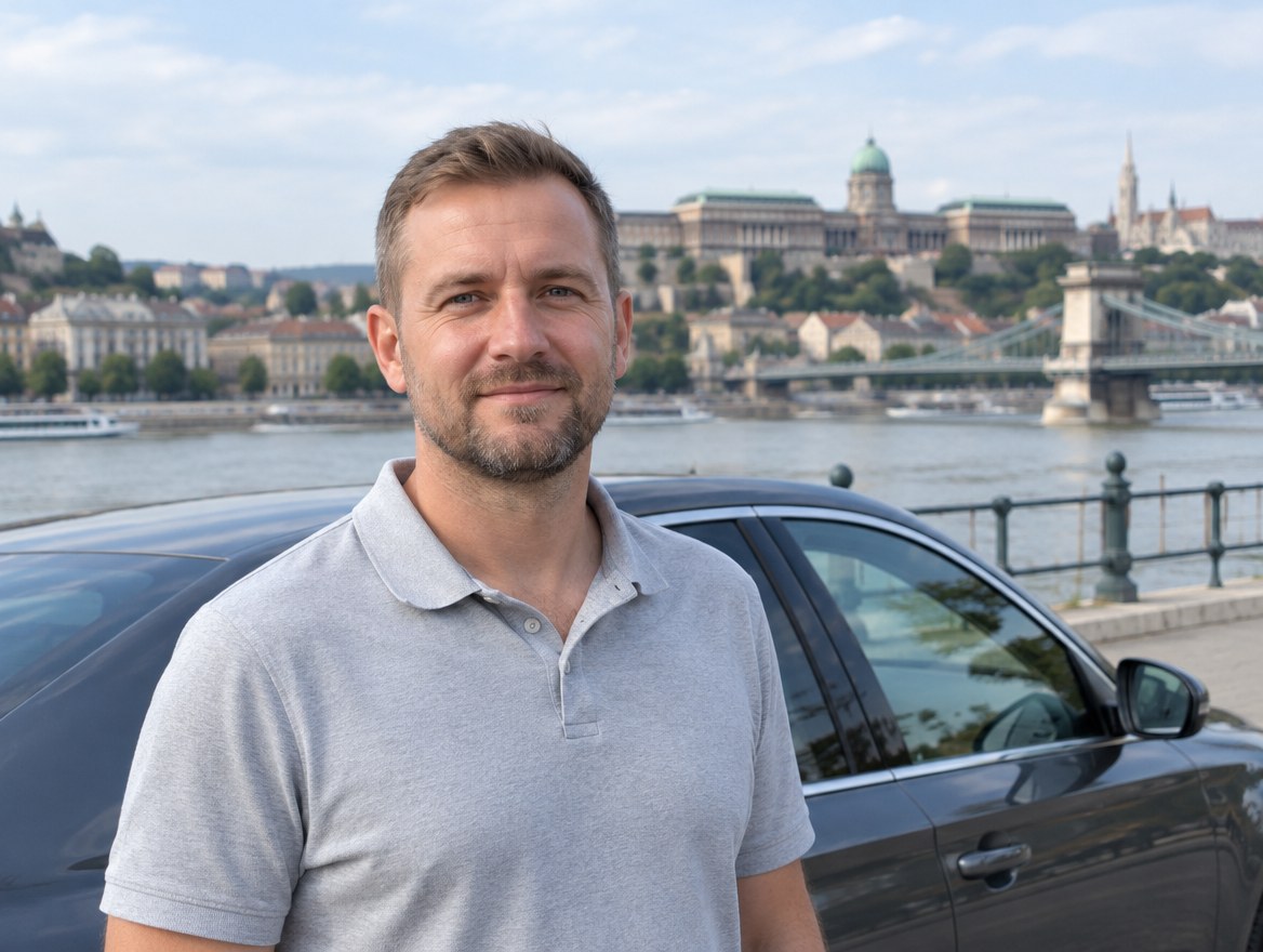 Bence, conductor de ShuttleHero en Budapest