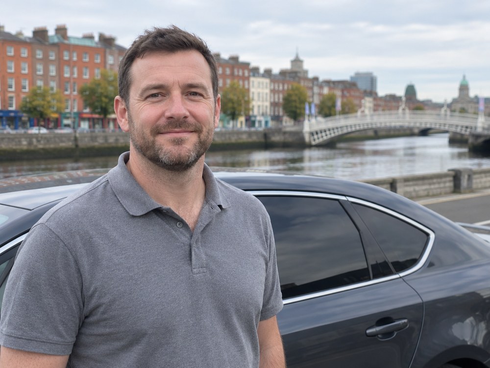 Ciarán, conductor de ShuttleHero en Dublín