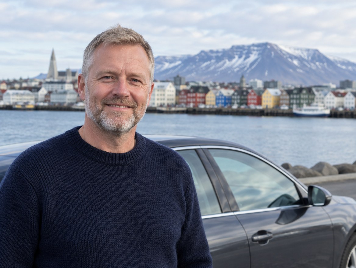 Gunnar, kierowca ShuttleHero (Reykjavík)