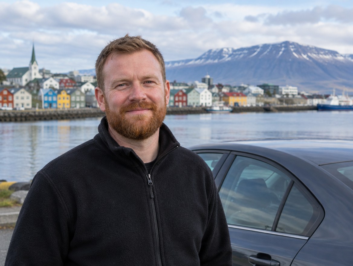 Einar, kierowca ShuttleHero (Reykjavík)