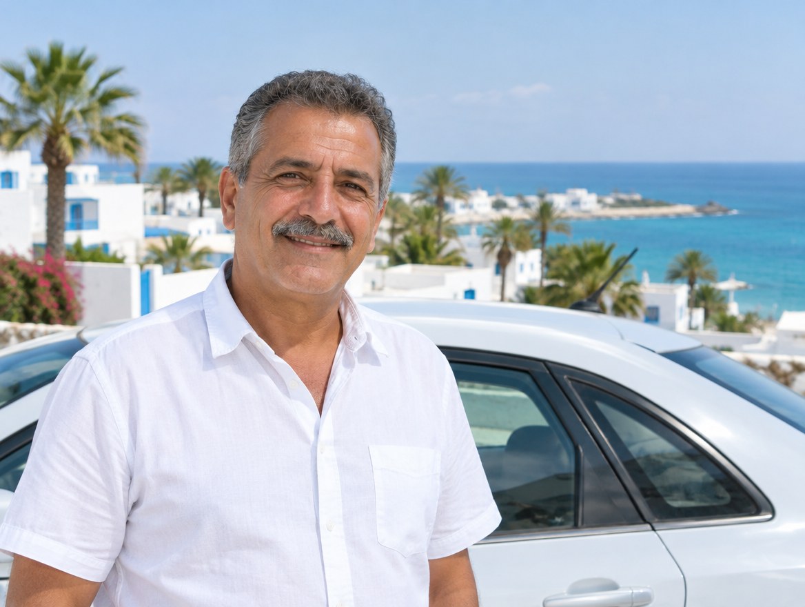 Mohamed, conductor de ShuttleHero en Hammamet